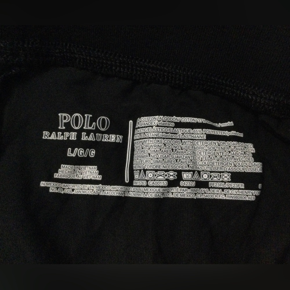 Polo Ralph Lauren Logo Jersey Sleep Jogger Black Size L - Picture 5 of 5